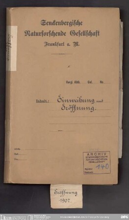 Einweihung und Eröffnung des Museumsneubaus