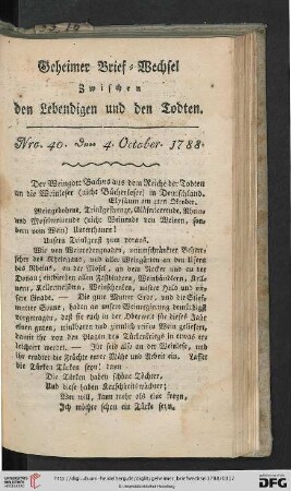 [Nro. 40-43] (October 1788)