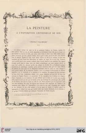 4: La peinture à l'exposition universelle de 1878, [4] : L'École italienne