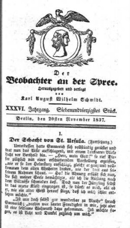 47. Stueck, 20. November 1837