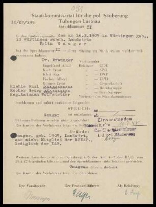 Gauger, Fritz