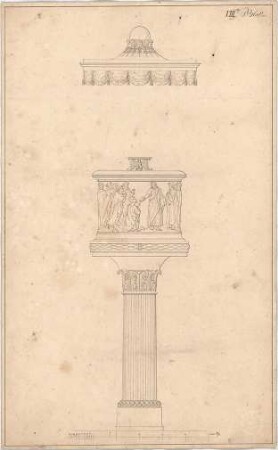 Voit, August von; Chorgestühl - Kanzel mit Schalldeckel