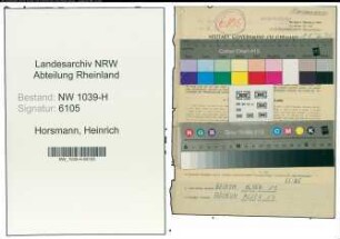 Entnazifizierung Heinrich Horsmann , geb. 24.03.1903 (Polizist)