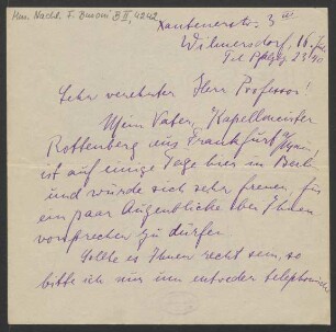 Brief an Ferruccio Busoni : 16.07.1922