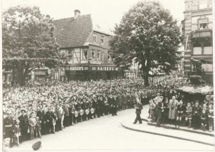 Detmolder Schützenfest. Detmold. Marktplatz. Papierabzug