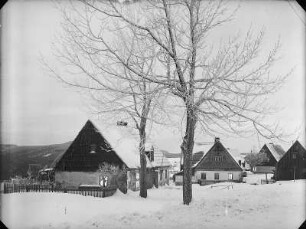 Deutscheinsiedel, Wohnhaus : Deutscheinsiedel. Gehöft. Winteraufnahme