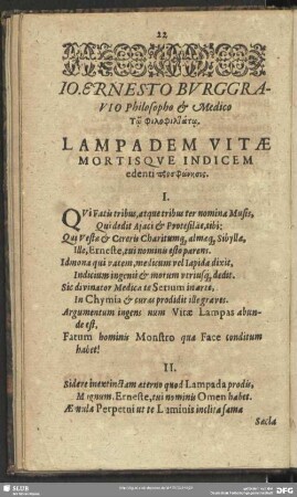 Lampadem Vitae Mortisque Indicem ...