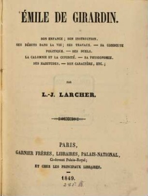 Emile de Girardin
