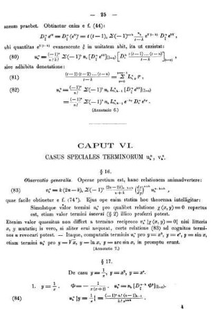 CAPUT VI. - CASUS SPECIALES TERMINORUM u..., v...