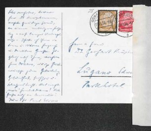 Brief von Paul Eipper an Gerhart Hauptmann