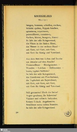 Kriegslied