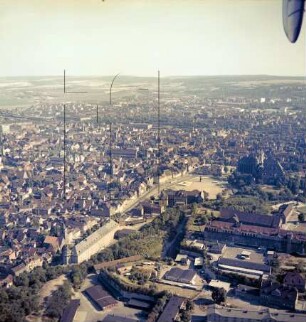 Domplatz und Altstadt von Erfurt : Blickrichtung Südosten