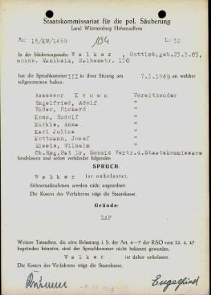 Walker, Gottlob