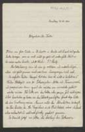 Brief von Georg Fischer an Hermann Poeverlein