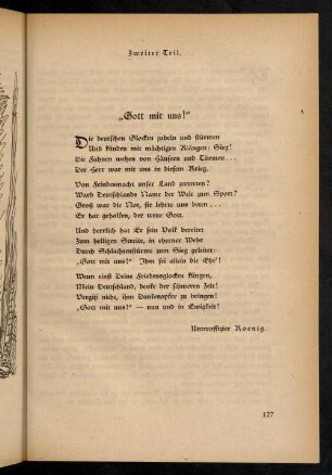 127, 1. Gott mit uns!