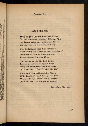 127, 1. Gott mit uns!