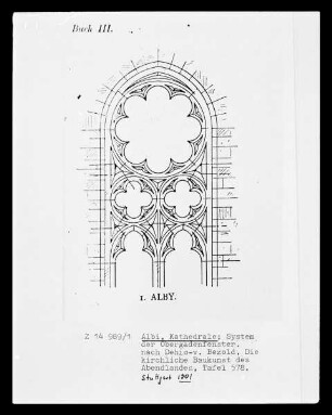 Albi, Kathedrale Sainte-Cécile, System der Obergadenfenster