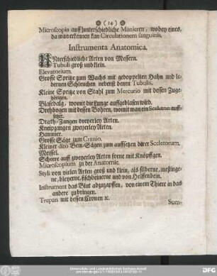 Instrumenta Anatomica.