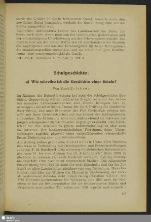 Schulgeschichte