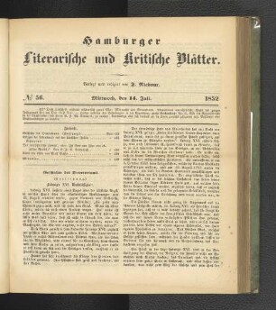 No. 56. 14. Juli 1852