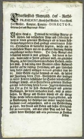 Anpflanzung von Gehölz auf öden Plätzen