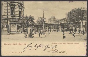 Ansichtskarte Wrangel Straße, Ecke Skalitzer Straße