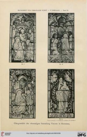 Glasgemälde der ehemaligen Sammlung Vincent in Konstanz