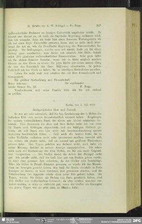 Franz Bopp an August Wilhelm von Schlegel, Berlin, 04.07.1822
