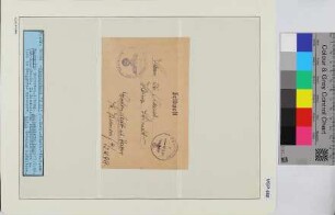 Privat-Feldpostbrief, Schiffsname/Landeinheit: T 21, Feldpostnr. 50384; Frankatur, Mi.-Nr.: [Keine]; Poststempel: Feldpost e 16.6.44; Nebenstempel: Dienststelle Feldpost-Nr. M 50384