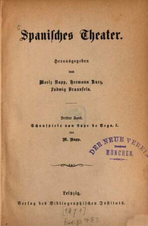 Schauspiele von Lope de Vega, 1