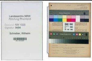 Entnazifizierung Wilhelm Schreiber , geb. 25.02.1889 (Buchdrucker)