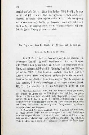 36-61 Die Lehre von dem hl. Geiste bei Hermas und Tertullian