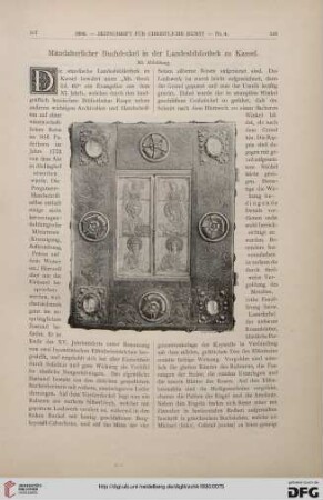 Mittelalterlicher Buchdeckel in der Landesbibliothek zu Kassel