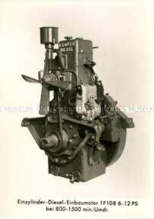 Foto von einem Diesel-Einbaumotor von der Firma Kämper