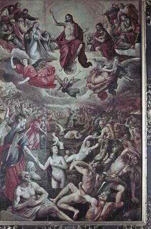 Gestühl der Südseite mit Szenen der Barmherzigkeit und des Glaubens — Jüngstes Gericht