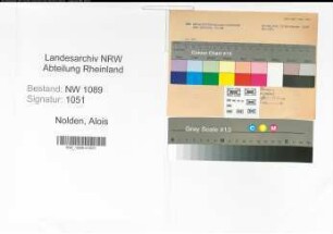 Entnazifizierung Alois Nolden , geb. 07.09.1890 (Polizist)