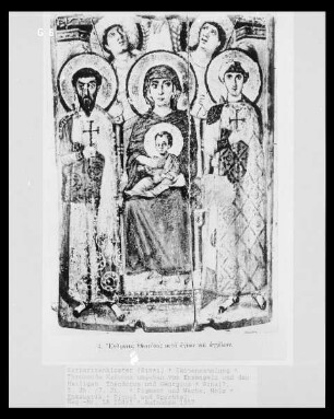 Thronende Madonna umgeben von Erzengeln und den Heiligen Theodoros und Georgios