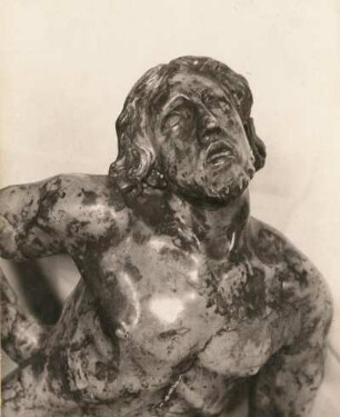 Permoser, Balthasar. Christus am Marterpfahl. Marmor, H. 81 cm. Signiert u. datiert 1728. Dresden: Katholische Hofkirche