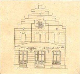 Beyschlag, Franz Xaver; Fassadenentwurf - Ansicht