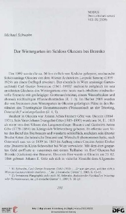 8/9: Der Wintergarten im Schloss Okocim bei Brzesko