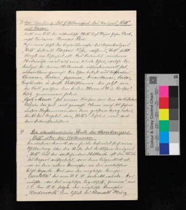 Handschriftliches Aufzeichnungen "Betreffend Stranfung des Hilfsdampfers des Kreuzers "Wolf" auf Skagen" von Paul [Hamsen]