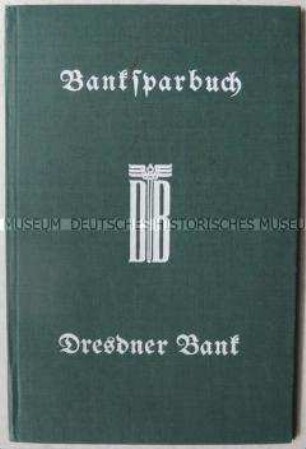 Sparbuch der Dresdner Bank mit Schutzhülle