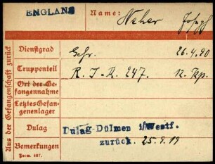 Neher, Joseph - Nesch, Emil
