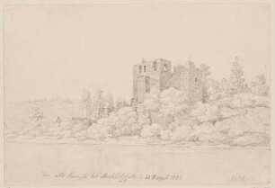 Die Ruine der Burg Kempe bei Mahlitzsch