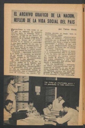 El archivo gráfico de la Nación, reflejo de la vida social del país