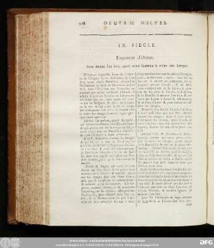 IX. Siecle. Empereurs d'Orient. Irene morte l'an 803. après avoir soutenu le culte des images.