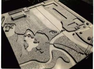 Gartenanlage Frankfurter Wiesen / Richard-Wagner-Hain / Richard-Wagner-Denkmal, Leipzig: Modellfoto: Elsterbecken, Richard-Wagner-Hain (Planungsunterlage)