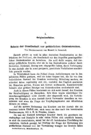65-72, Schutz der Gesellschaft vor gefährlichen Geisteskranken