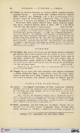 Varia und Nachtrag (Nr.488-529)