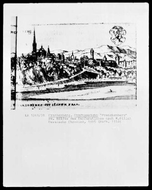 Hessische Chronika — Ansichten von Frankenberg und Wetter — Frankenberg